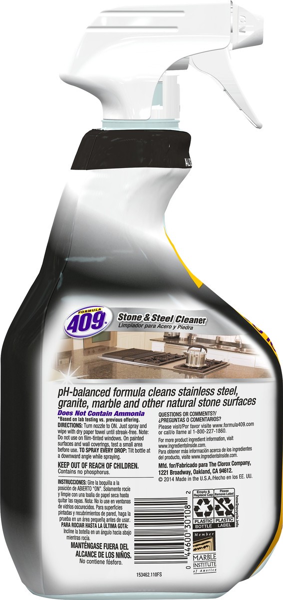 slide 4 of 5, Formula 409 Economy Size Stone & Steel Cleaner 32 oz, 32 oz