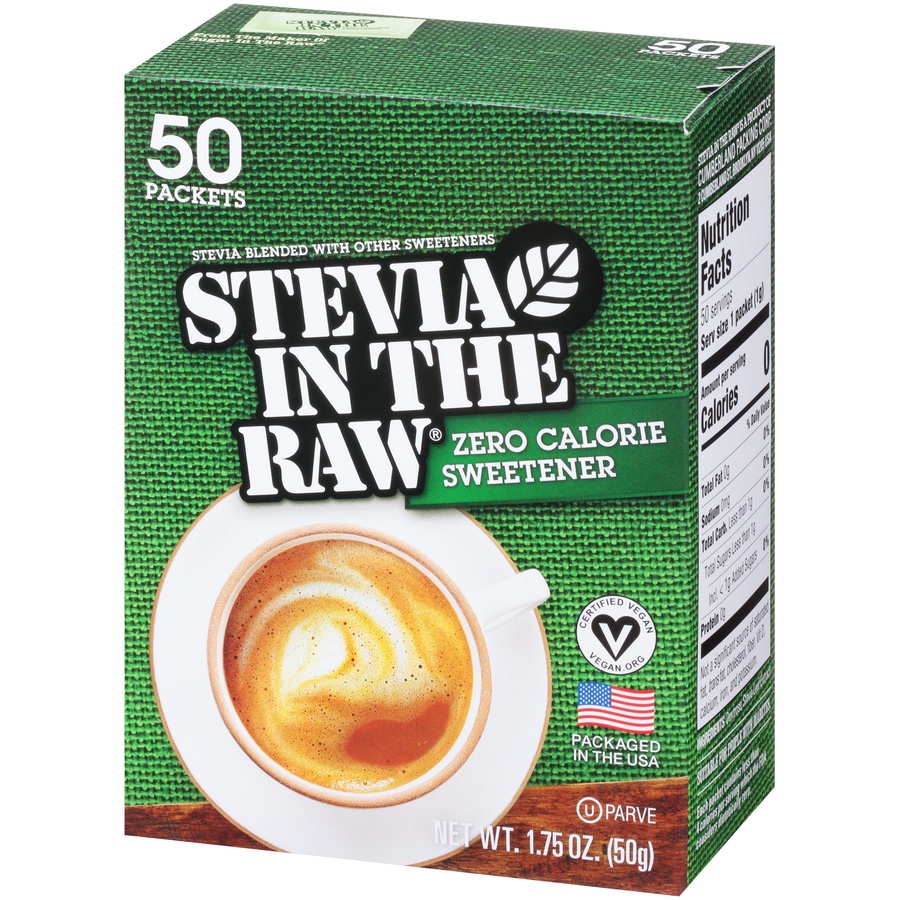 slide 6 of 8, Stevia in the Raw Zero Calorie Sweetener 50 ea, 50 ct