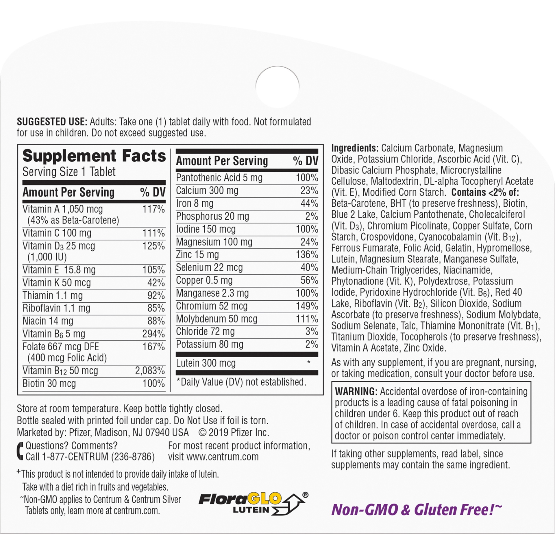 slide 5 of 6, Centrum Silver Women 50+ Multivitamin/Multimineral Supplement, 100 ct