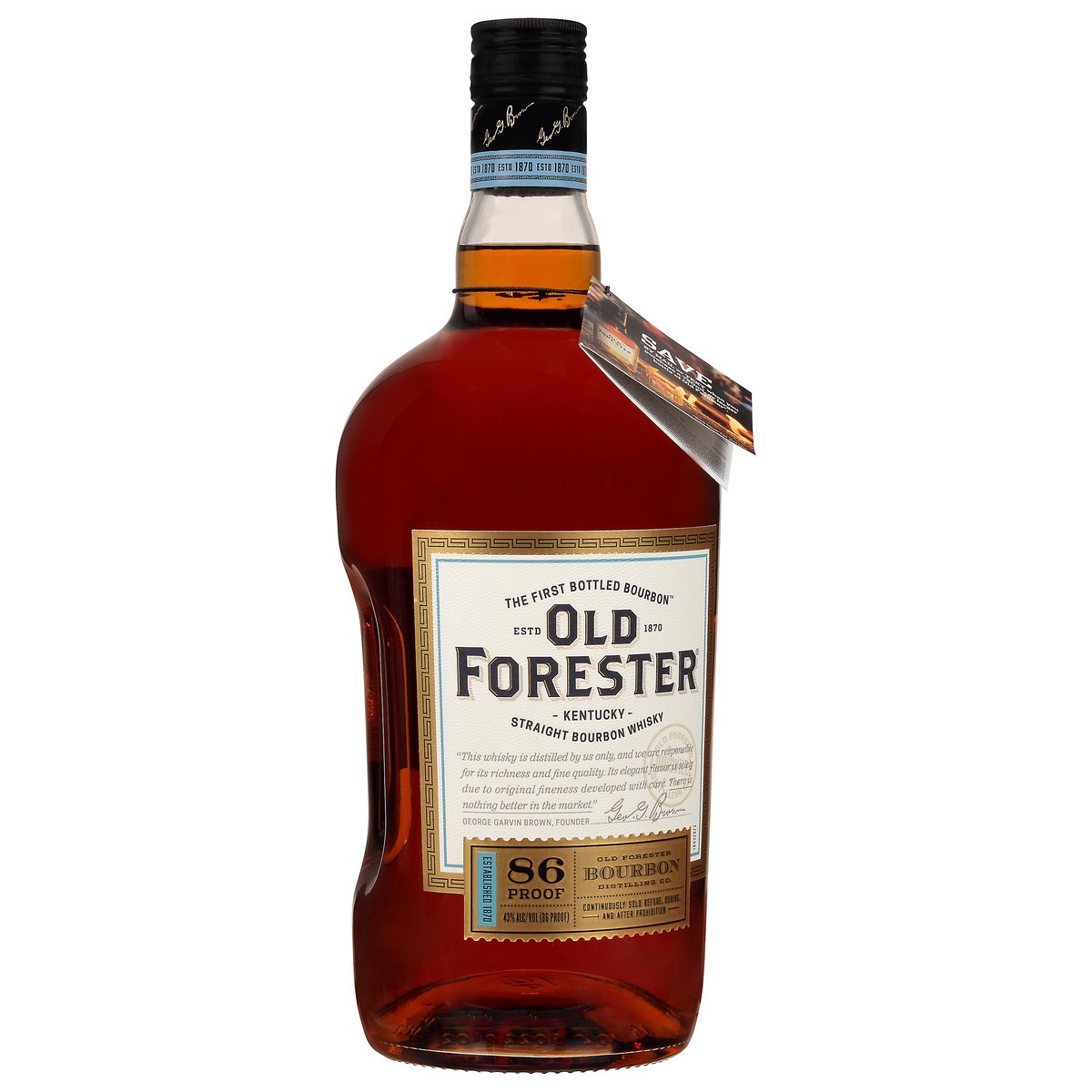 slide 2 of 9, Old Forester 86 Proof Kentucky Straight Bourbon Whisky, 1.75 L, 1750 ml