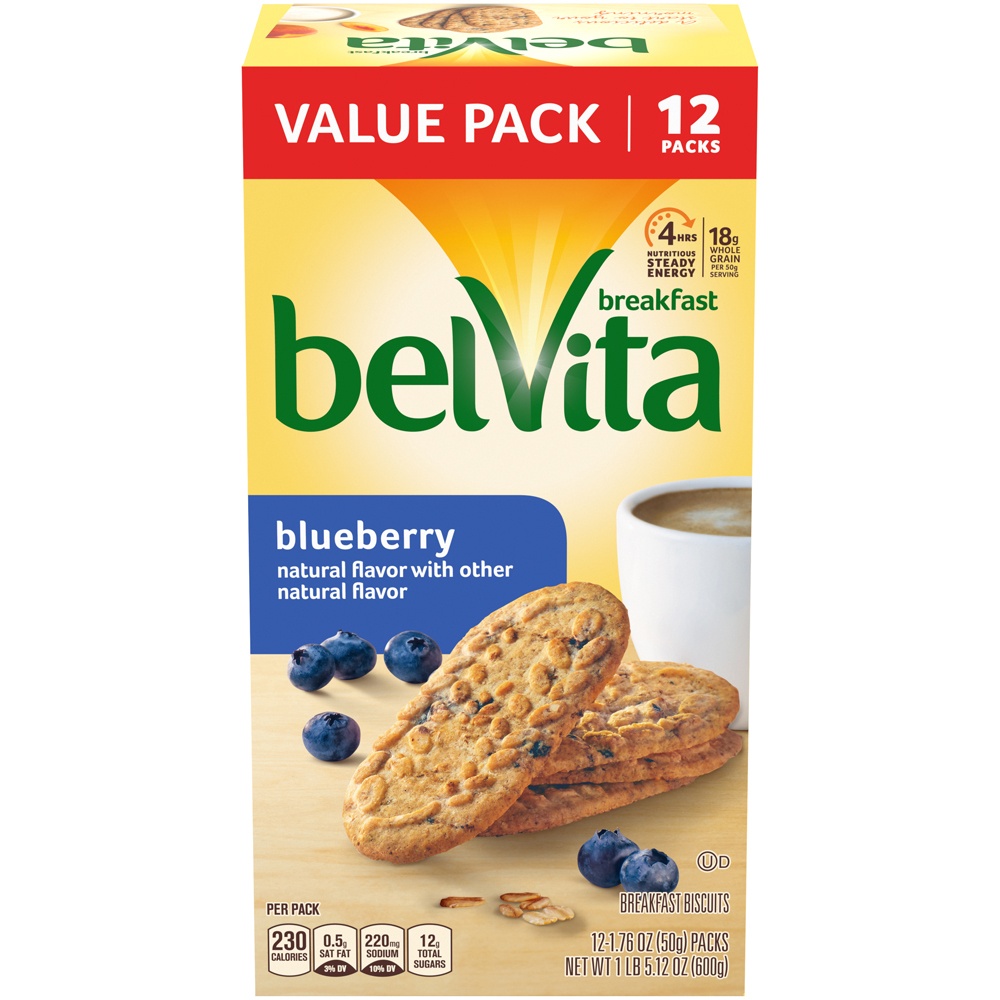 slide 4 of 9, belVita Blueberry Breakfast Biscuits, 21.12 oz