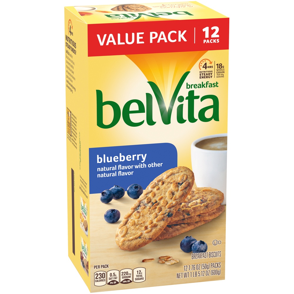 slide 5 of 9, belVita Blueberry Breakfast Biscuits, 21.12 oz