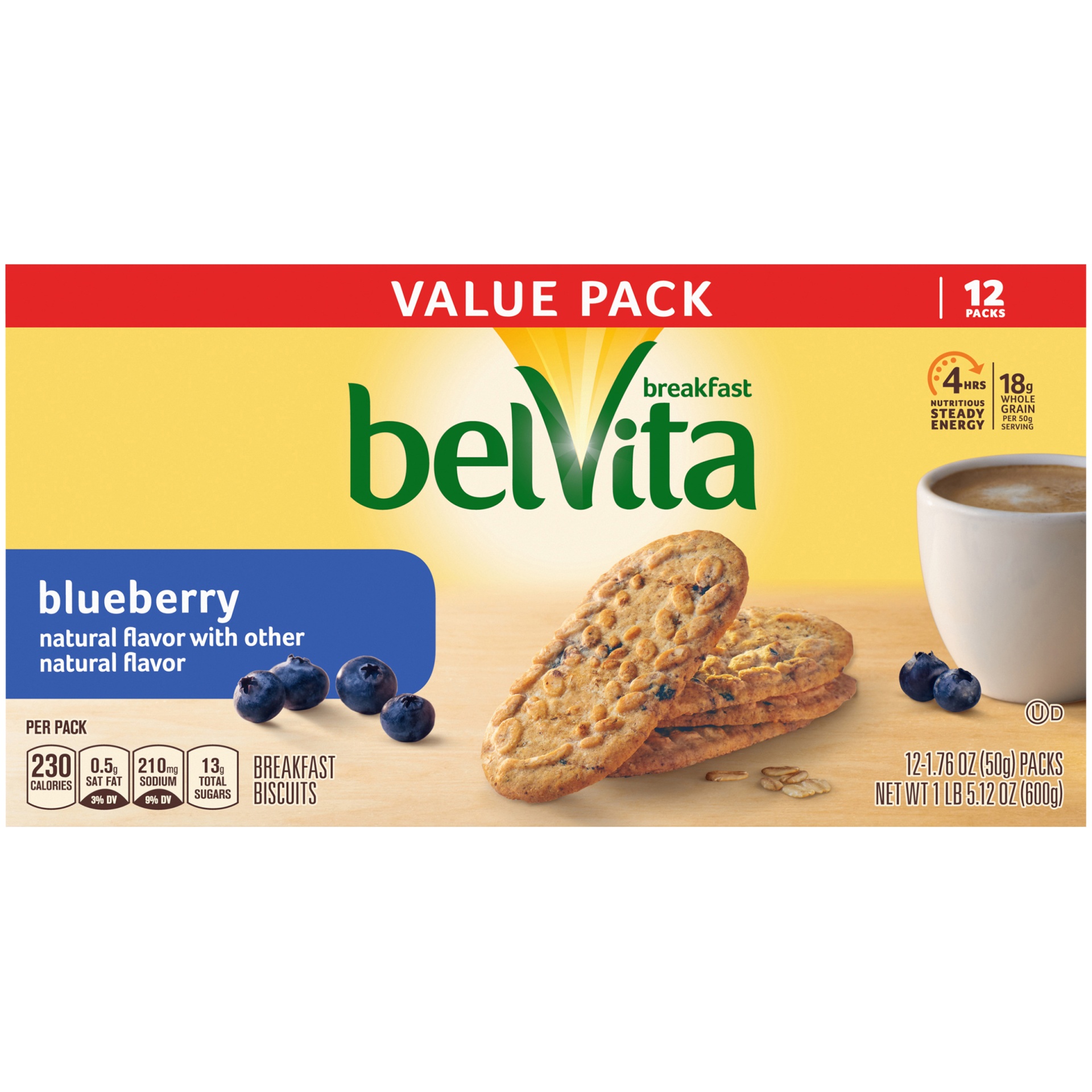 slide 7 of 9, belVita Blueberry Breakfast Biscuits, 21.12 oz