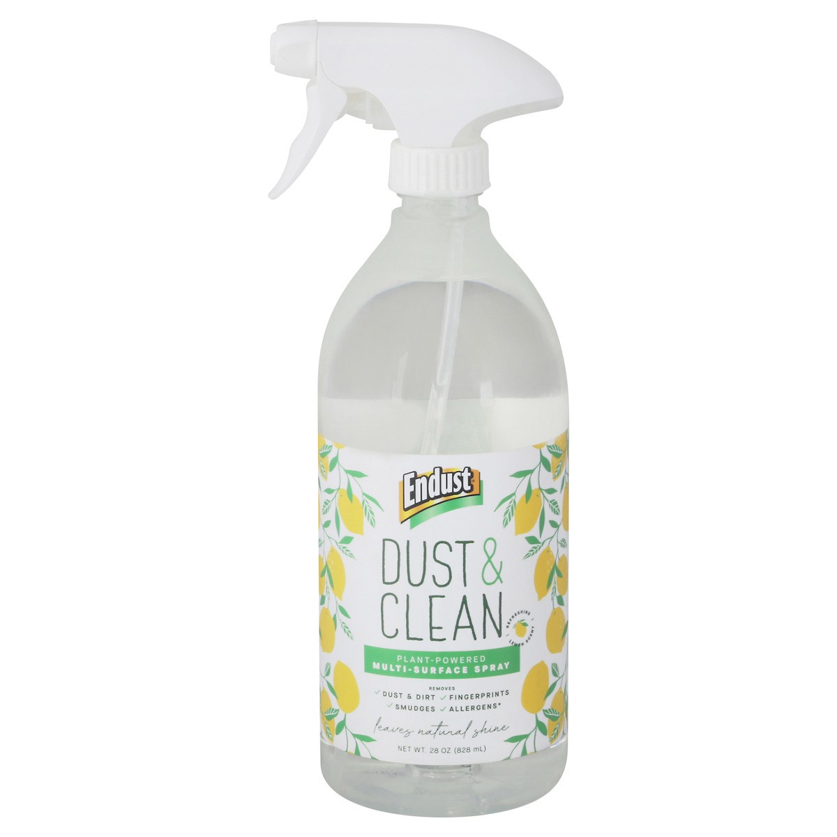 slide 3 of 13, Endust Dust & Clean Plant-Based Lemon Scent Multi-Surface Spray 28 oz, 28 oz