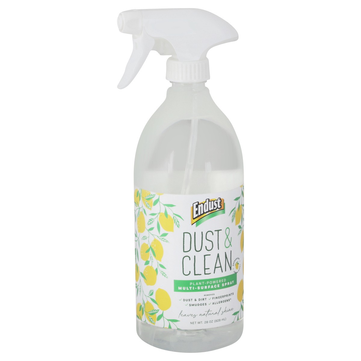 slide 4 of 13, Endust Dust & Clean Plant-Based Lemon Scent Multi-Surface Spray 28 oz, 28 oz