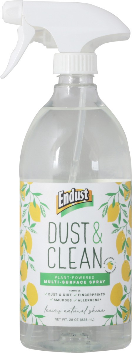 slide 7 of 13, Endust Dust & Clean Plant-Based Lemon Scent Multi-Surface Spray 28 oz, 28 oz