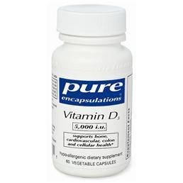 slide 1 of 1, Pure Vit.D3 5000 Iu 60's, 60 ct