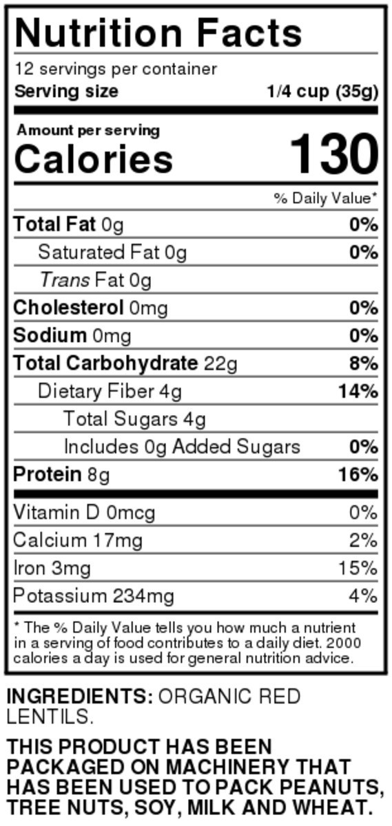 slide 6 of 9, Full Circle Market Red Lentils, 16 oz