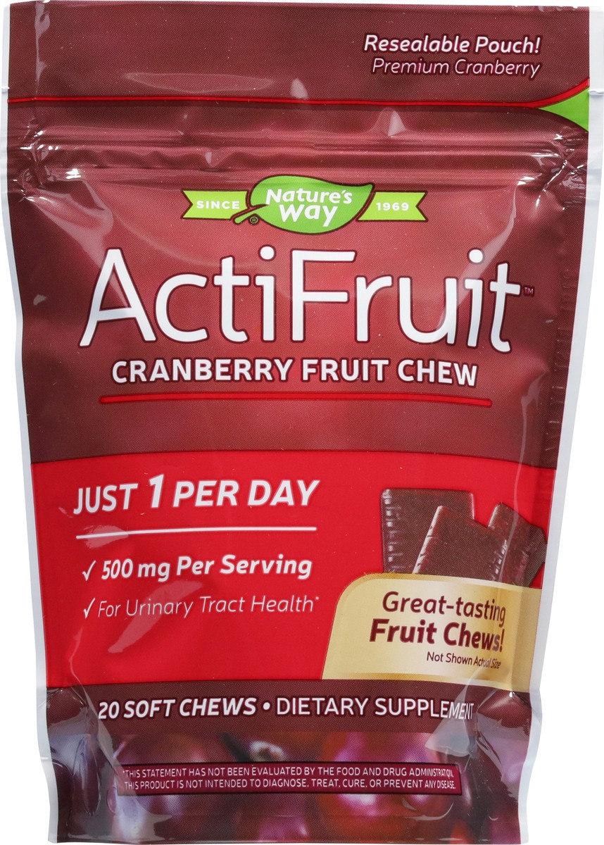 slide 11 of 13, Enzymatic Therapy Actifruit Cranberry Soft Chew, 20 ct