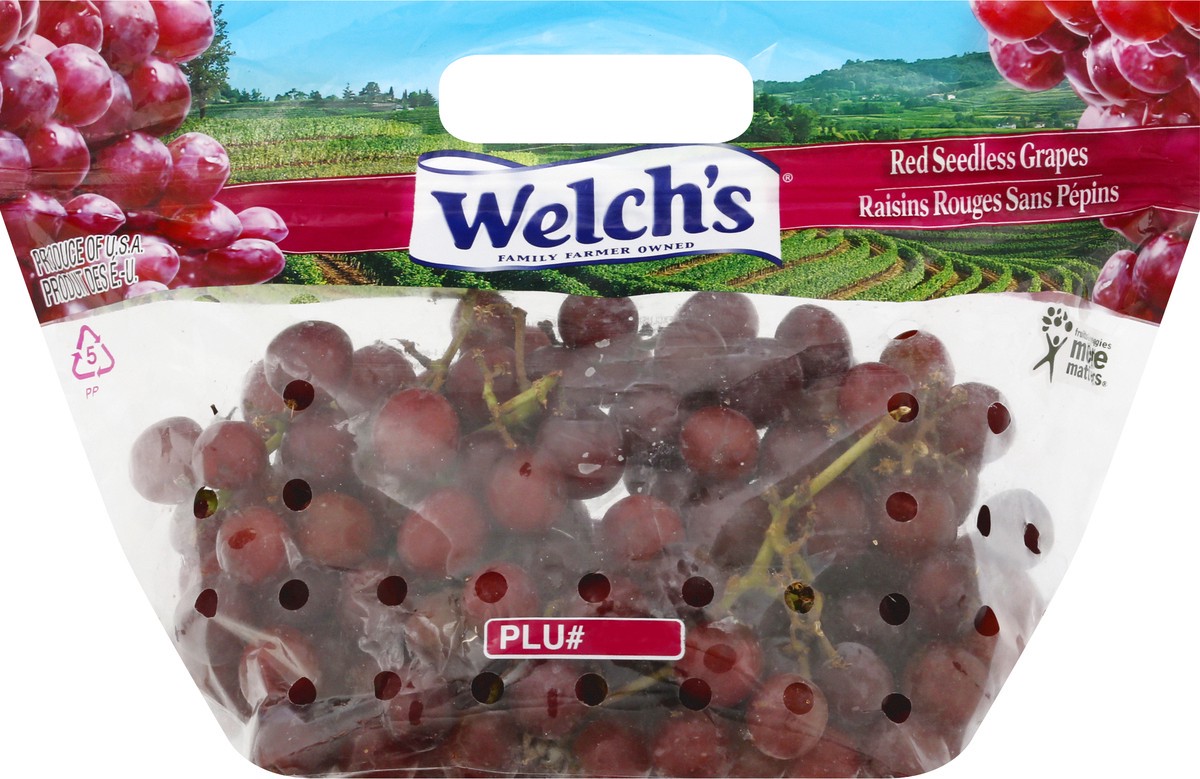 slide 1 of 10, Red Seedless Grapes, per lb