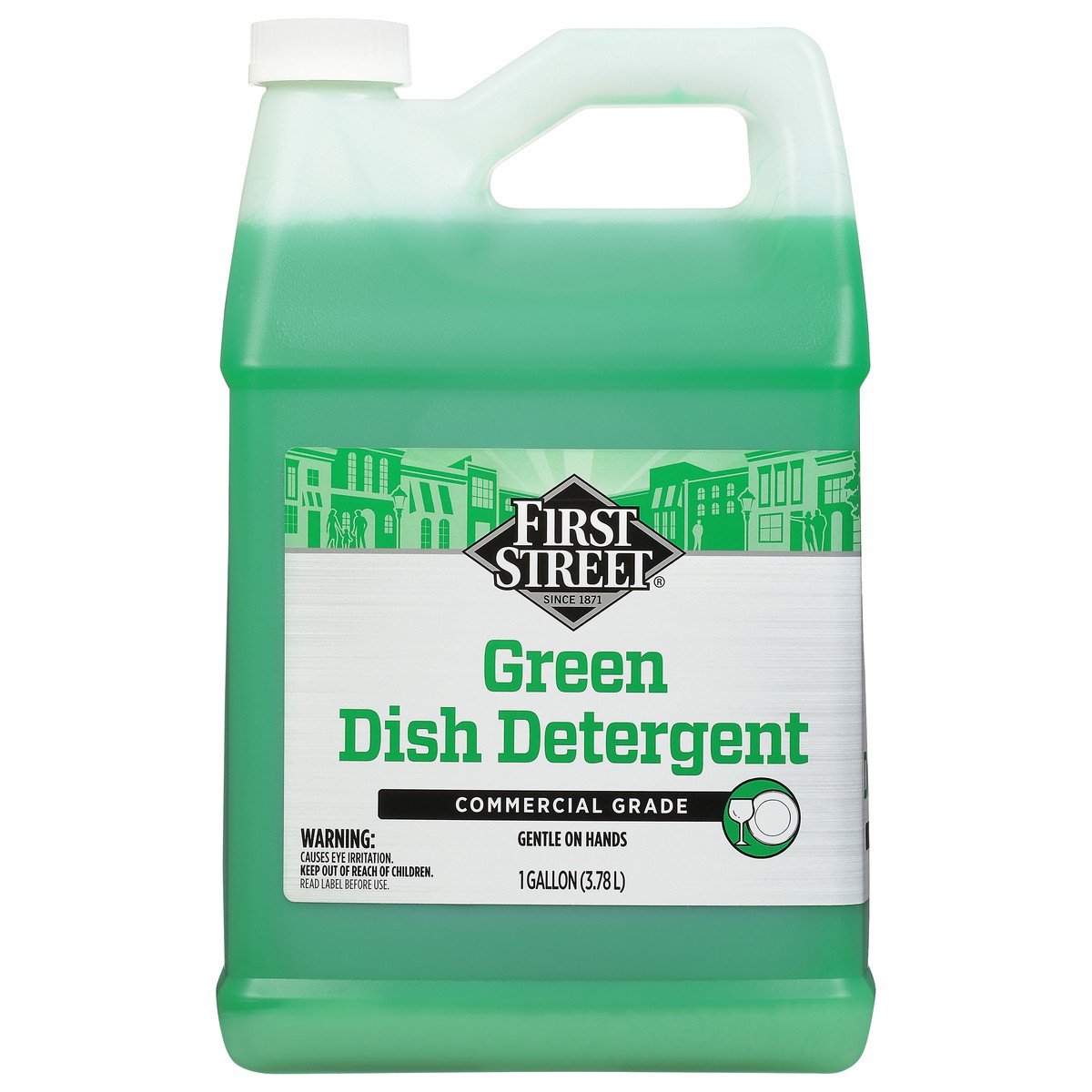 slide 5 of 12, First Street Green Dish Detergent, 1 gal