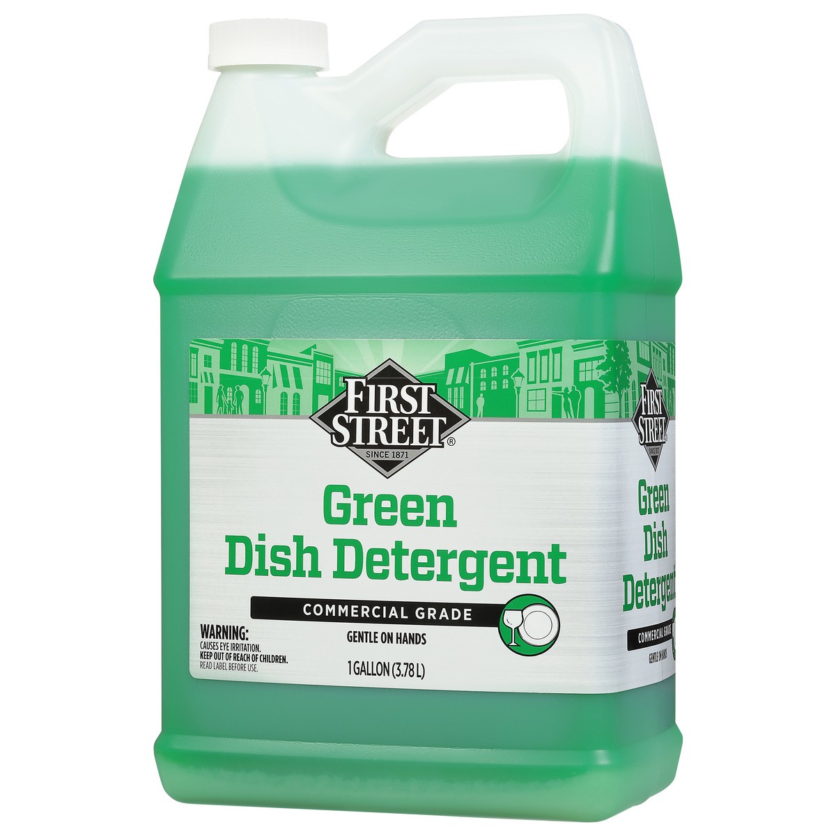 slide 11 of 12, First Street Green Dish Detergent, 1 gal