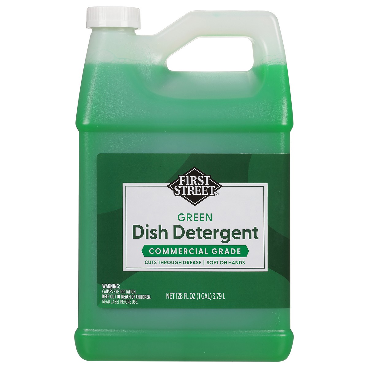 slide 1 of 12, First Street Green Dish Detergent, 1 gal