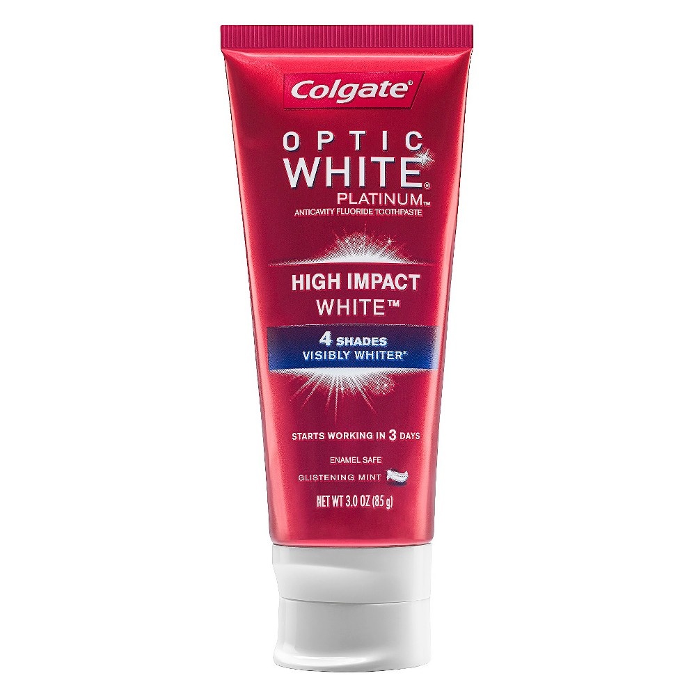 Colgate Optic White Platinum High Impact Toothpaste 3 Oz 