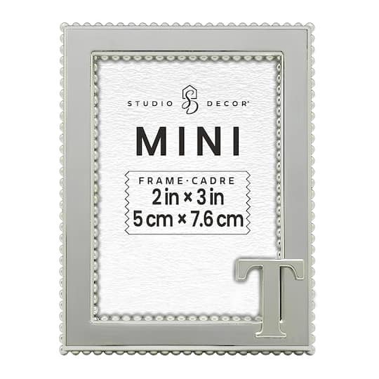 slide 1 of 3, Mini Silver T Frame By Studio Decor, 2 in x 3 in