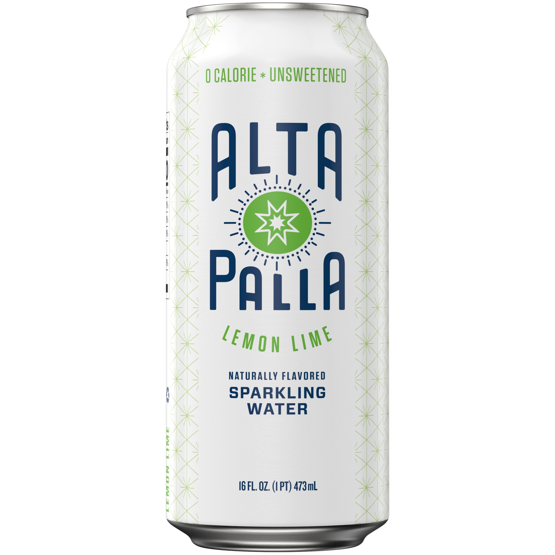 slide 4 of 4, Alta Palla Naturally Flavored Zero Calorie Zero Sugar Sparkling Water, Lemon Lime, 16 fl oz