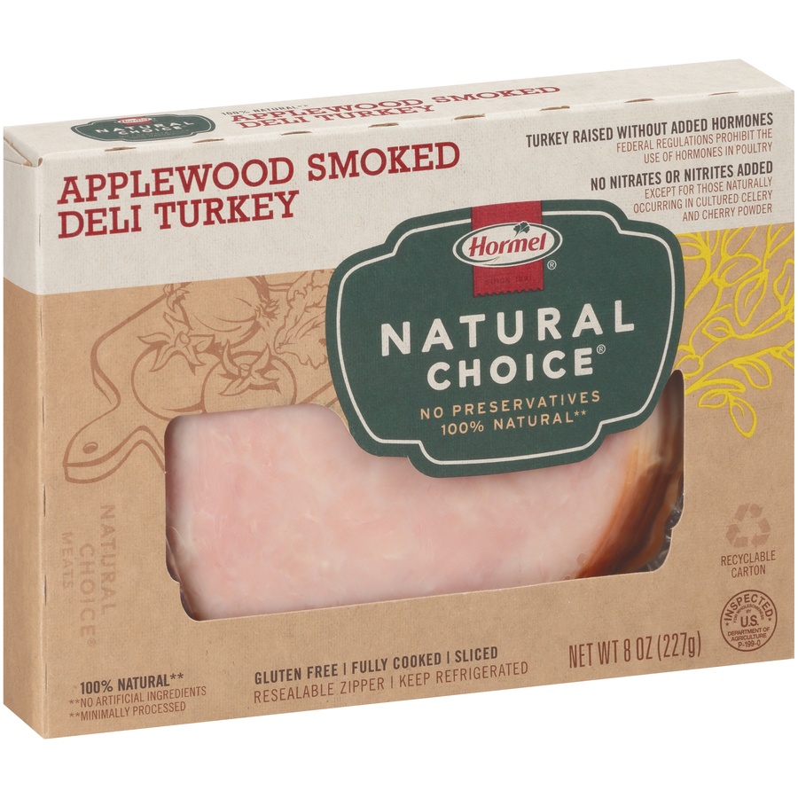 slide 5 of 8, Hormel NATURAL CHOICE Applewood Smoked Turkey, 