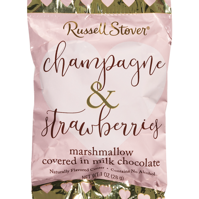 slide 1 of 1, Russell Stover Champagne And Strawberries Chocolate Candy, 1 oz