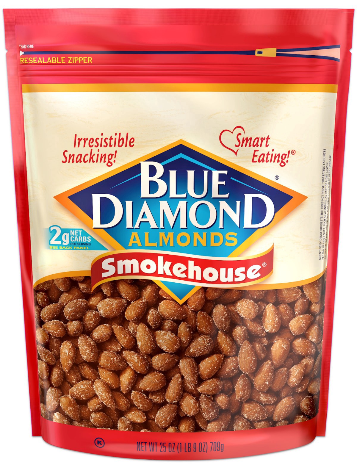 slide 1 of 1, Blue Diamond Smokehouse Almonds 25 oz, 25 oz
