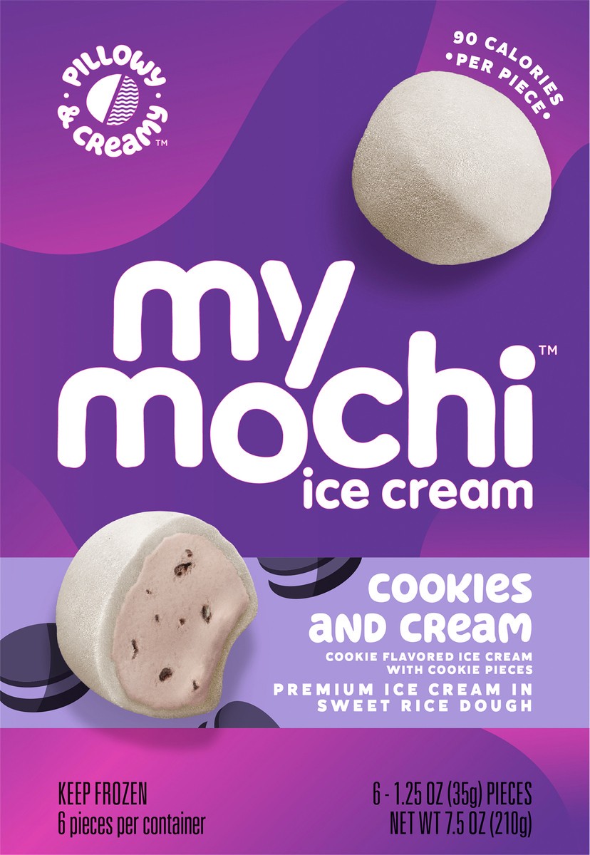 slide 5 of 9, My/Mochi Cookies & Cream, 6 ct; 1.5 oz