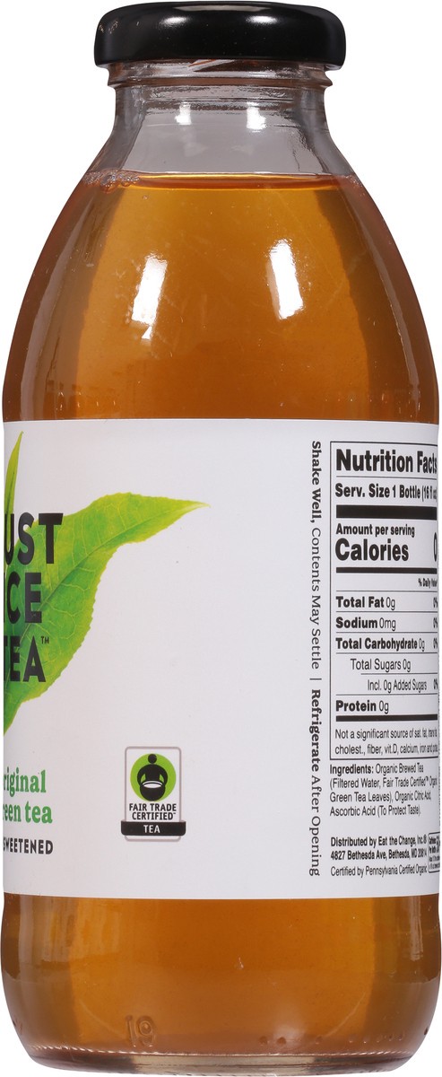 slide 9 of 9, Just Ice Tea Unsweetened Original Green Tea - 16 fl oz, 16 fl oz