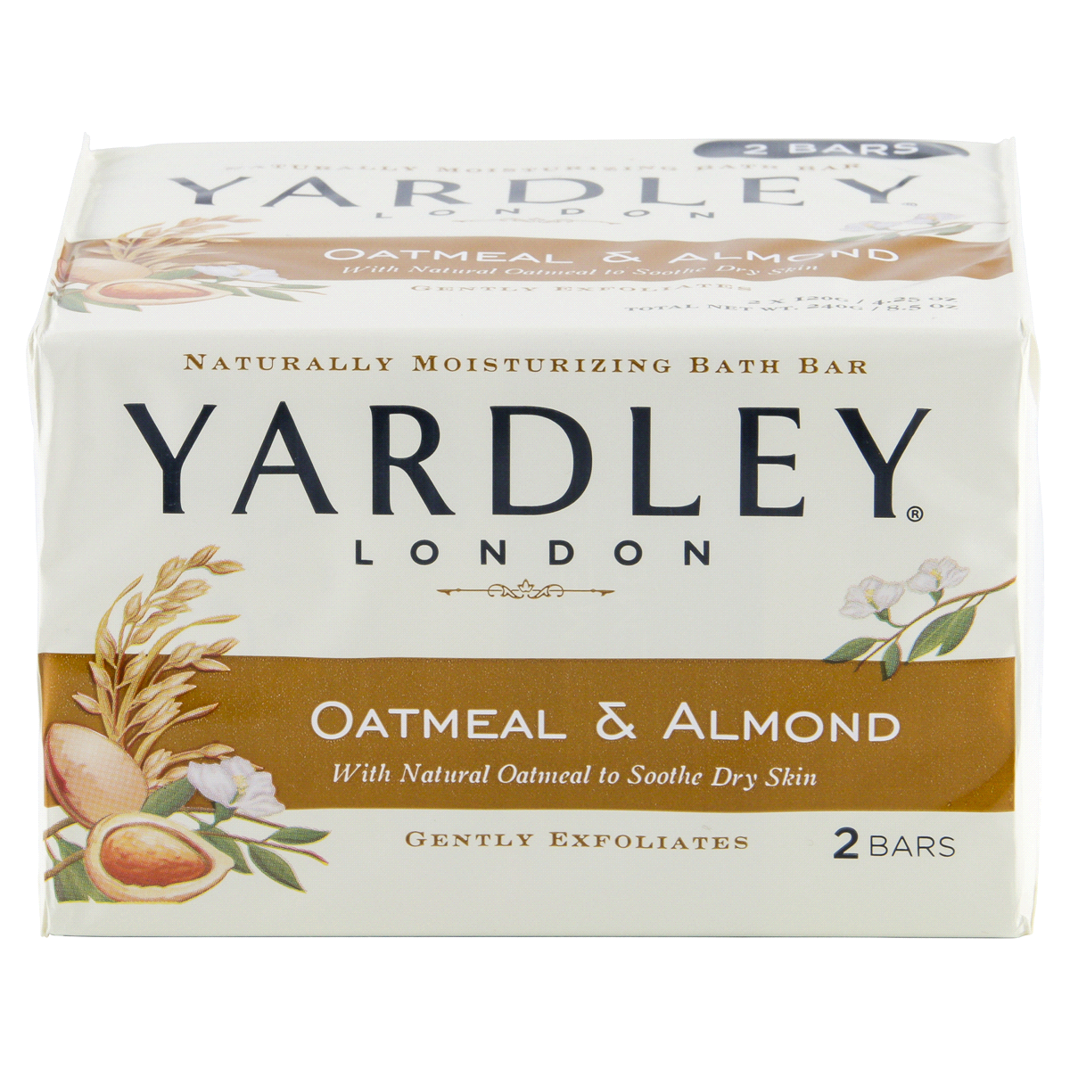 slide 2 of 3, Yardley London Oatmeal and Almond Moisturizing Bar, 2 ct; 4.25 oz