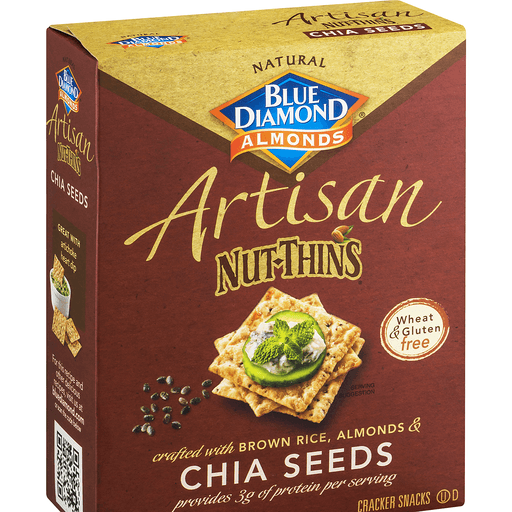 slide 4 of 9, Blue Diamond Almond Nut Thins Chia Seeds, 4.25 oz