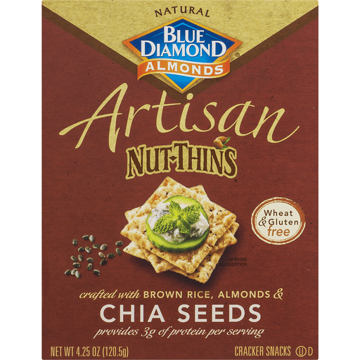 slide 7 of 9, Blue Diamond Almond Nut Thins Chia Seeds, 4.25 oz