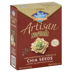 Blue Diamond Almond Nut Thins Chia Seeds
