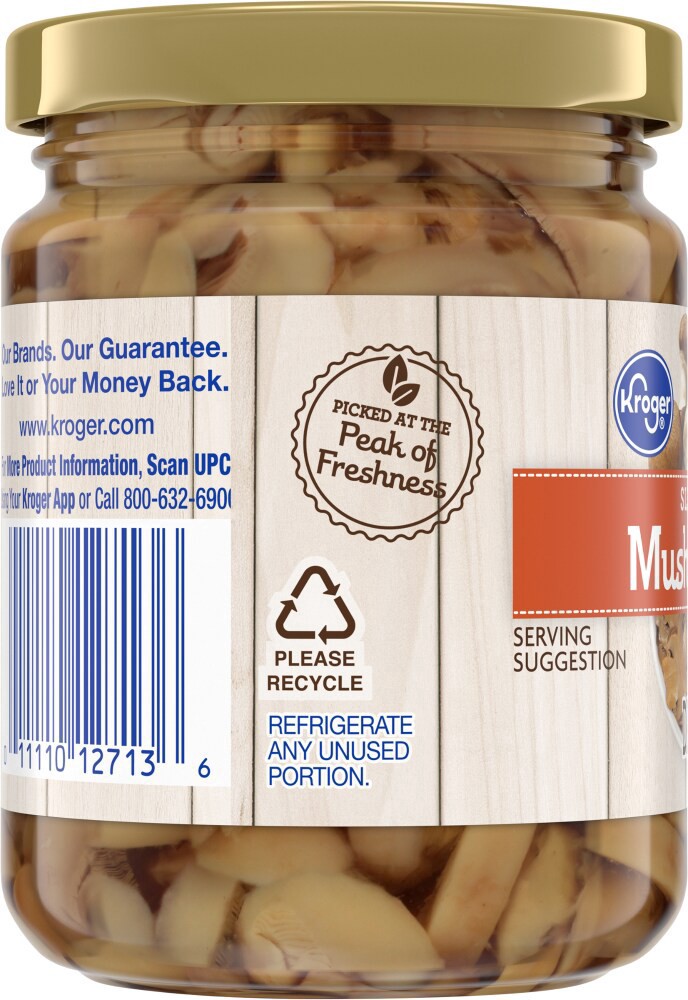 slide 6 of 6, Kroger Sliced Mushroom Jar, 4.5 oz