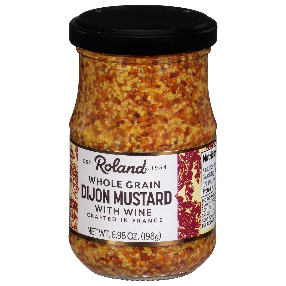 slide 3 of 9, Roland Whole Grain with Wine Dijon Mustard 6.98 oz, 6.98 oz