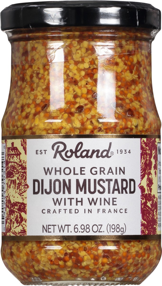 slide 5 of 9, Roland Whole Grain with Wine Dijon Mustard 6.98 oz, 6.98 oz