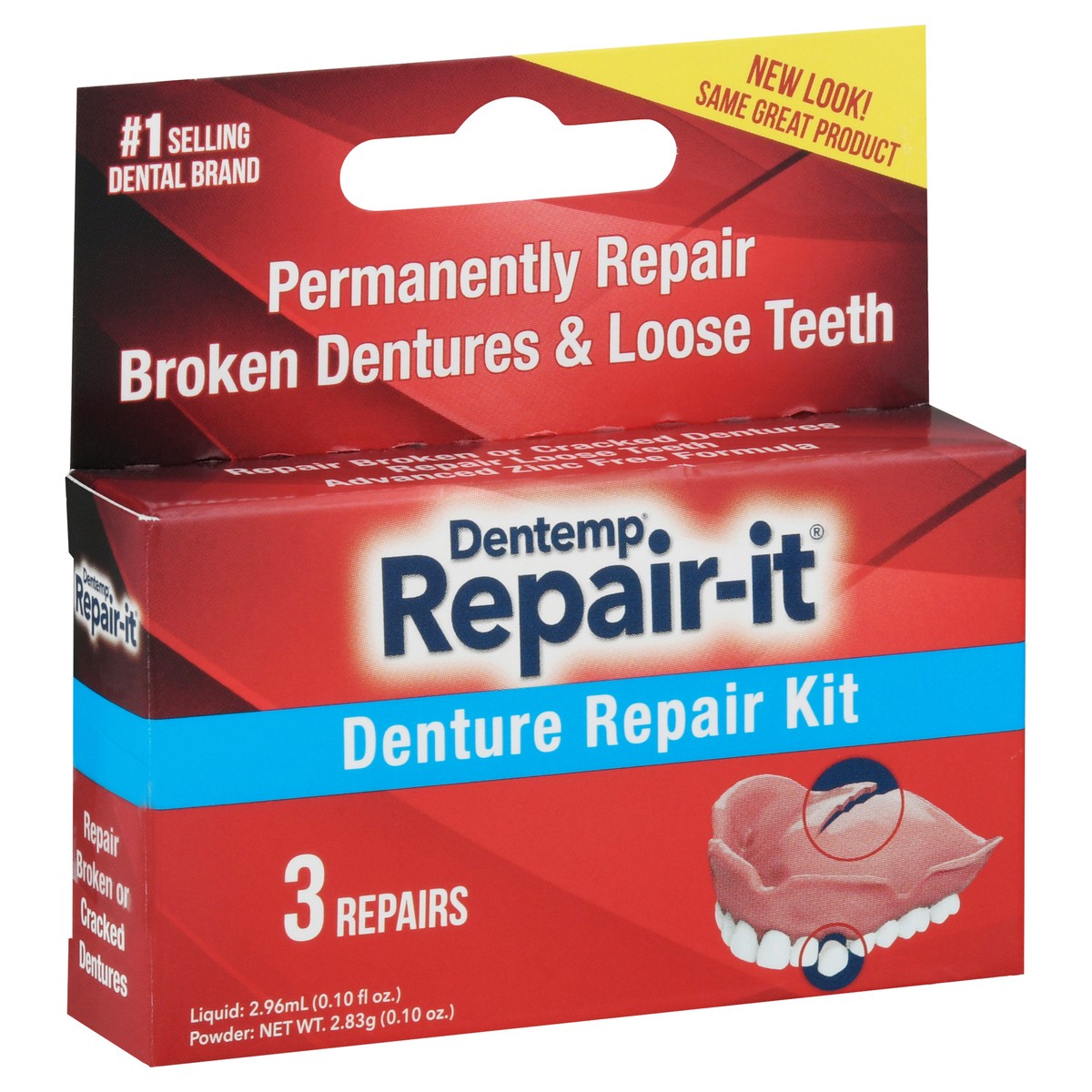 slide 2 of 9, Dentemp Repair-It Denture Repair Kit 1 ea, 1 ct