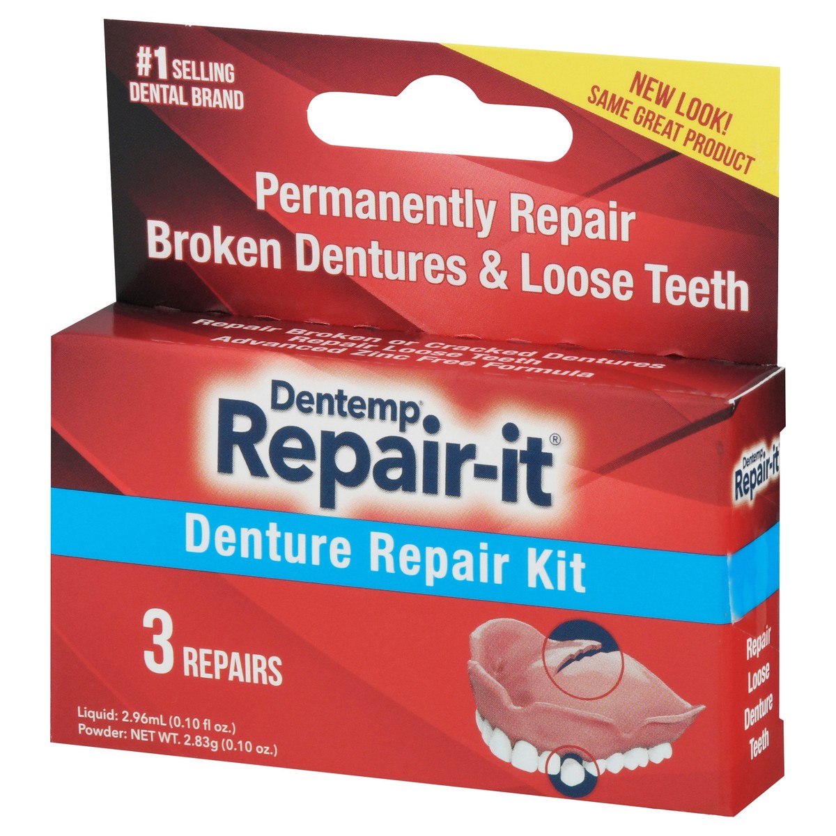 slide 3 of 9, Dentemp Repair-It Denture Repair Kit 1 ea, 1 ct