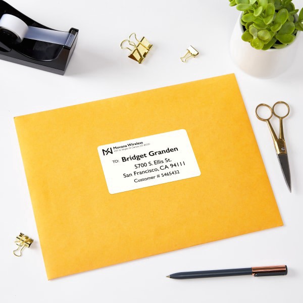 slide 6 of 8, Avery Printable Blank Laser Shipping Labels, 5817, 4"W X 2-1/2"D, White, Pack Of 800 Labels, 800 ct