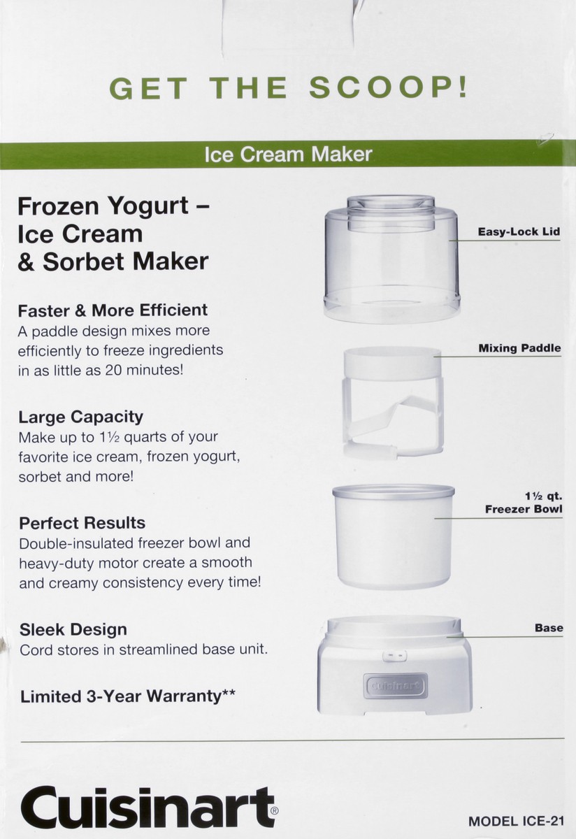 slide 5 of 5, Cuisinart Frozen Yogurtice Creamsorbet Maker, 1 ct