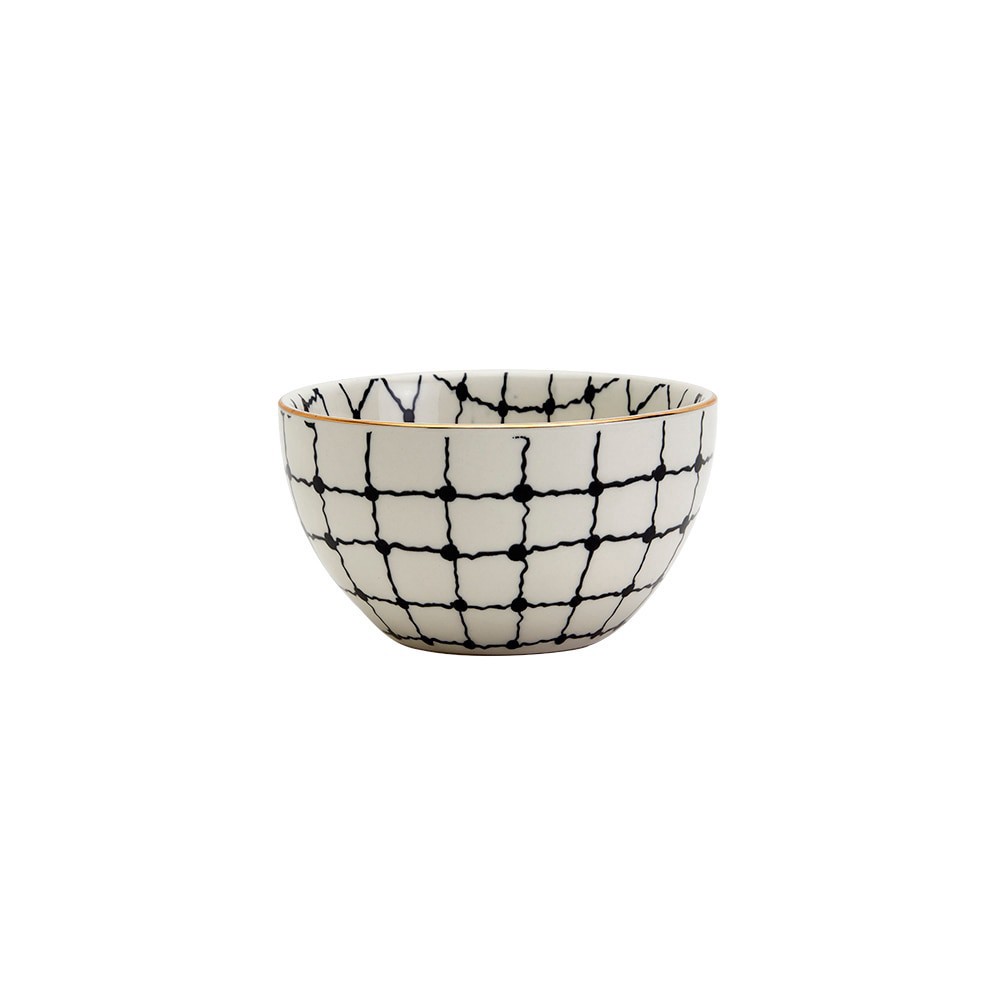 slide 4 of 4, Tabletops Gallery Tidbit Bowl Set - Dots/Grid, 2 ct