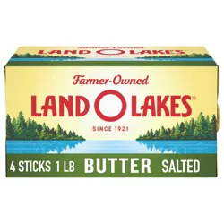 Land O'Lakes Salted Butter, 4 sticks, 1 lb pack