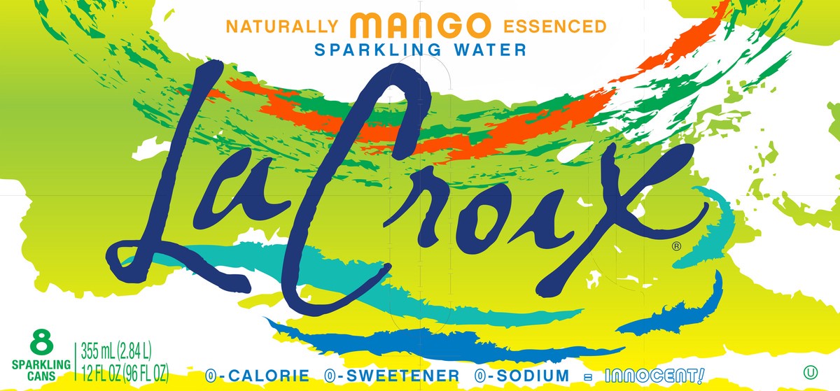 slide 7 of 7, La Croix Mango 8 Pack 12oz, 8 ct