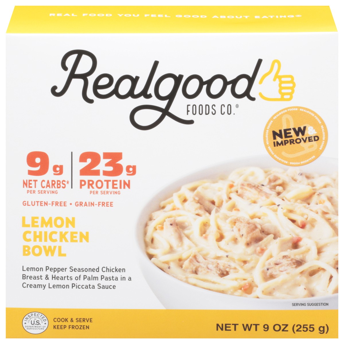 slide 1 of 6, Realgood Foods Co. Lemon Chicken Bowl 9 oz, 9 oz