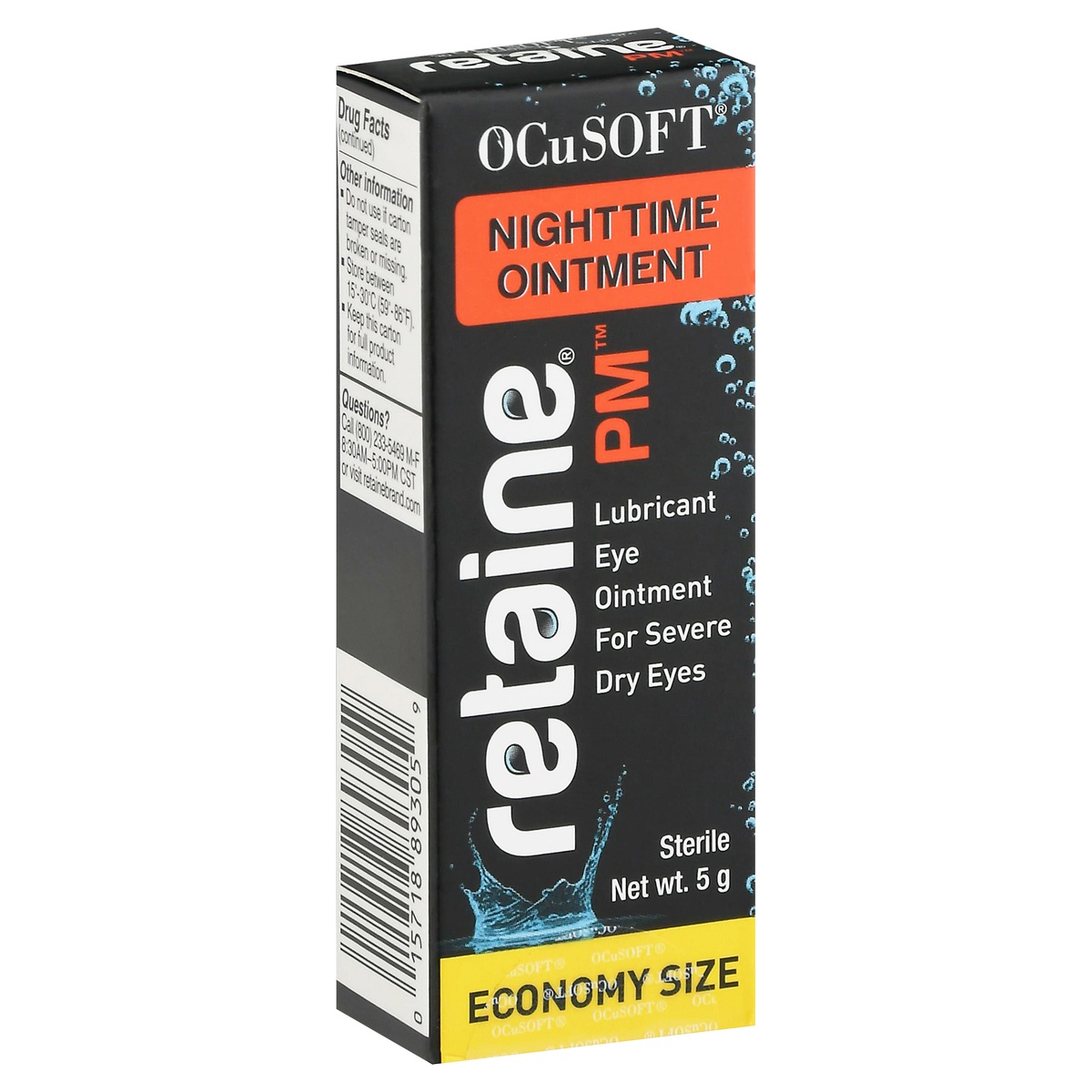 slide 2 of 9, OCuSOFT Retaine PM Economy Size Nighttime Eye Ointment 5 g, 5 gram