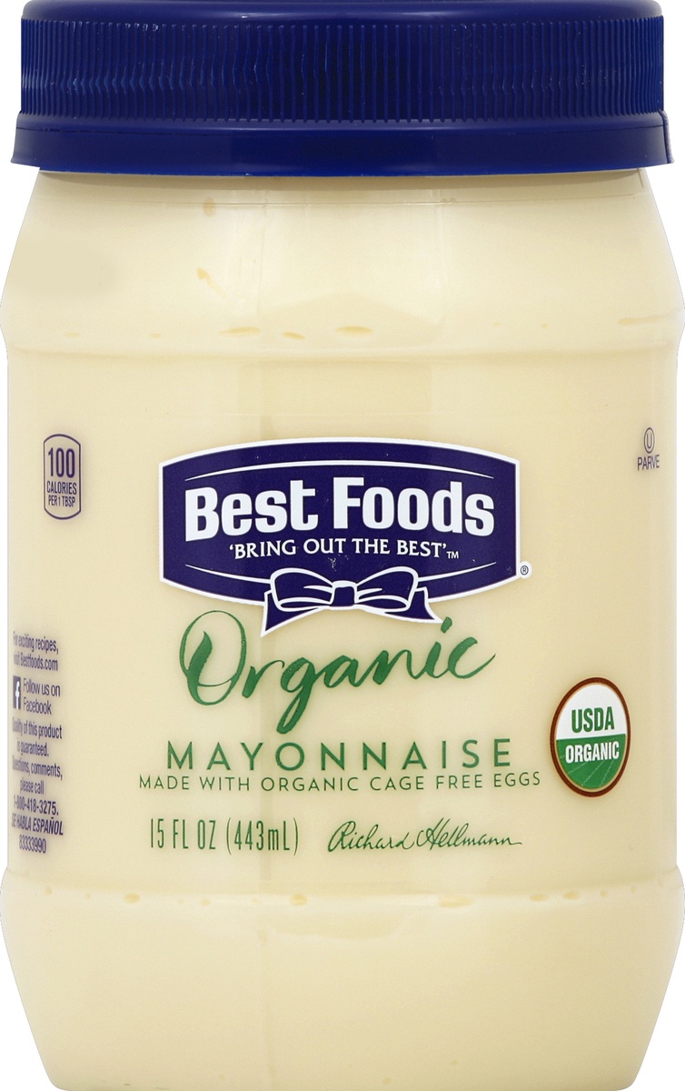 slide 2 of 2, Best Foods Organic Mayonnaise Original, 15 oz, 