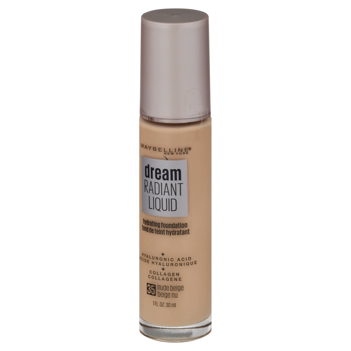 slide 3 of 9, Maybelline Dream Radiant Liquid Nude Beige 35 Hydrating Foundation 1 fl oz, 1 oz