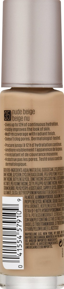 slide 5 of 9, Maybelline Dream Radiant Liquid Nude Beige 35 Hydrating Foundation 1 fl oz, 1 oz