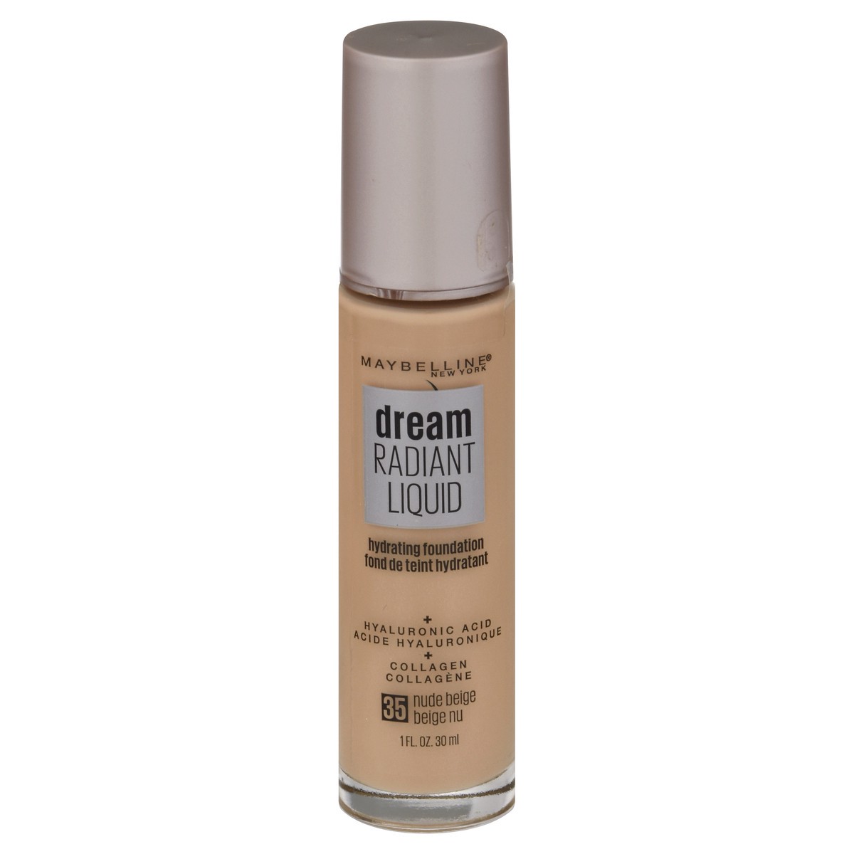 slide 1 of 9, Maybelline Dream Radiant Liquid Nude Beige 35 Hydrating Foundation 1 fl oz, 1 oz