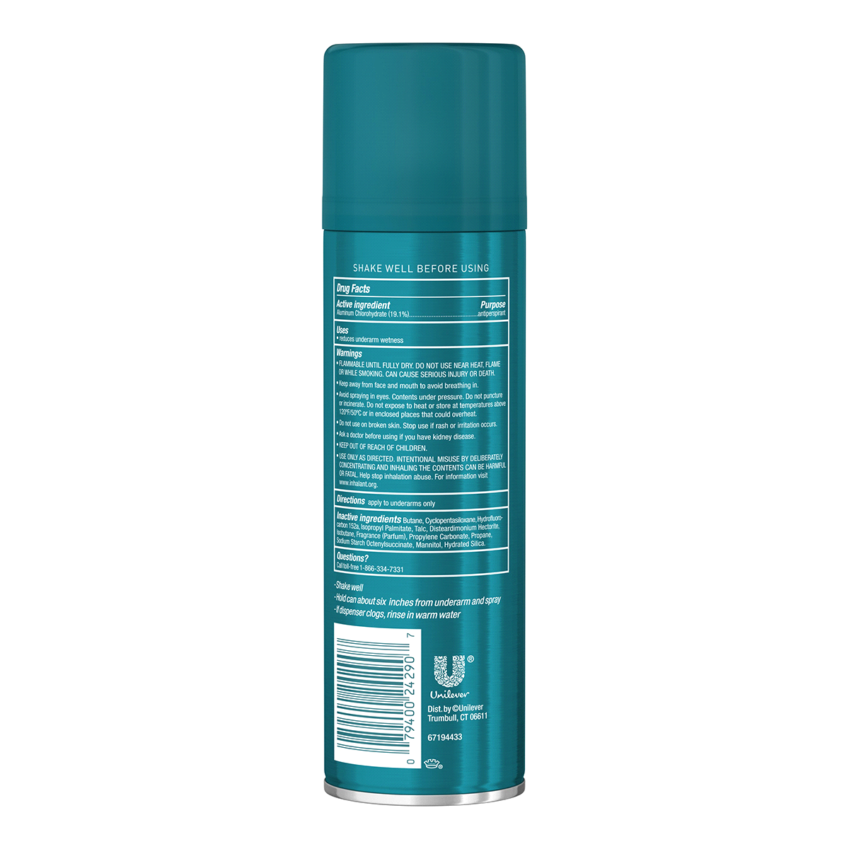 slide 3 of 5, Degree Antiperspirant Aerosol Sport, 6 oz