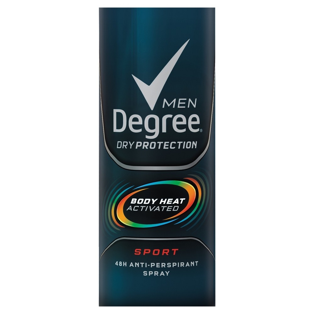 slide 4 of 5, Degree Antiperspirant Aerosol Sport, 6 oz