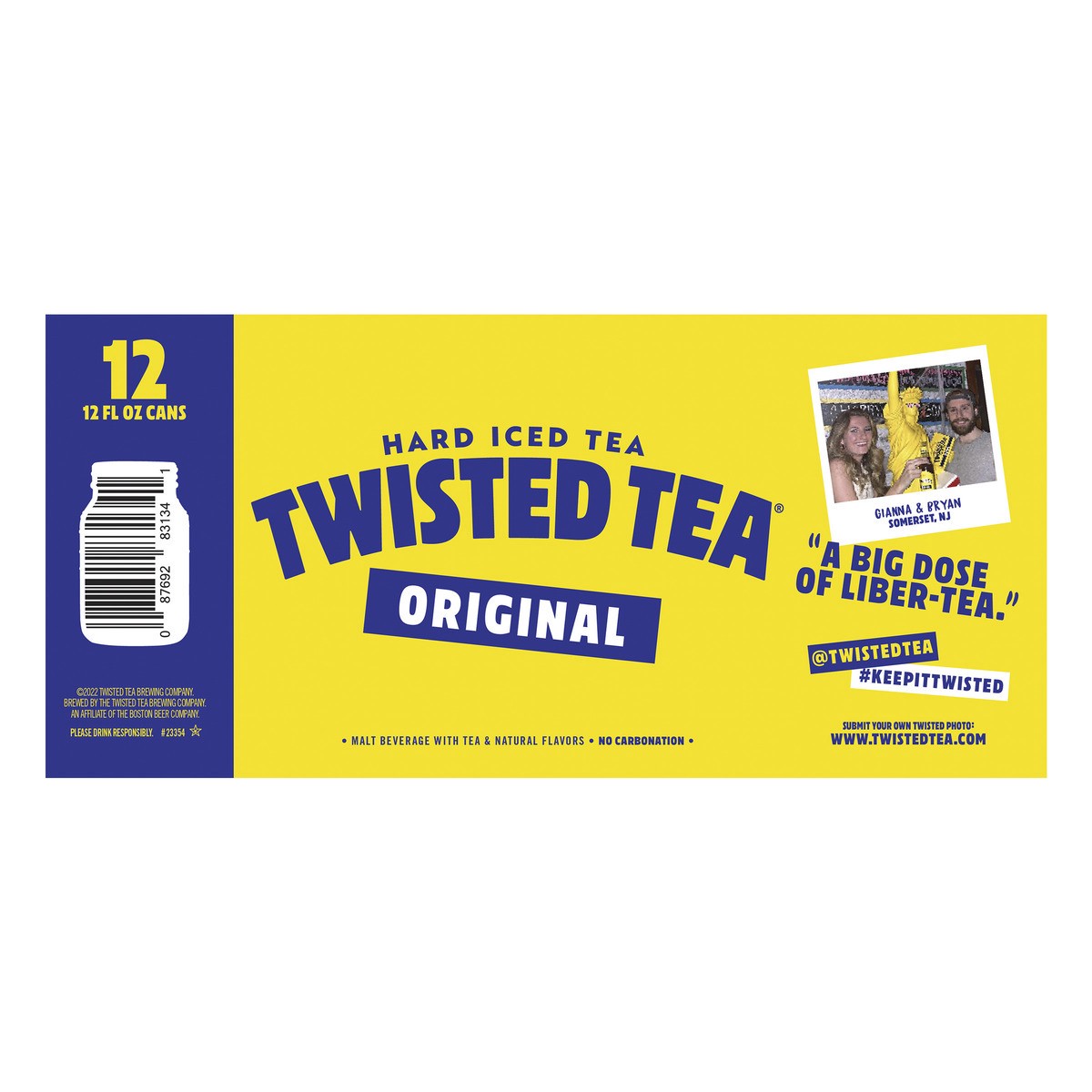 slide 4 of 8, Twisted Tea Original, Hard Iced Tea (12 fl. oz. Can, 12pk.), 12 ct; 12 oz
