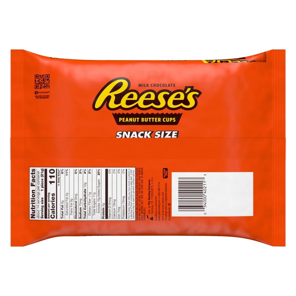 slide 5 of 6, Reese's Peanut Butter Cups Snack Size, 10.5 oz