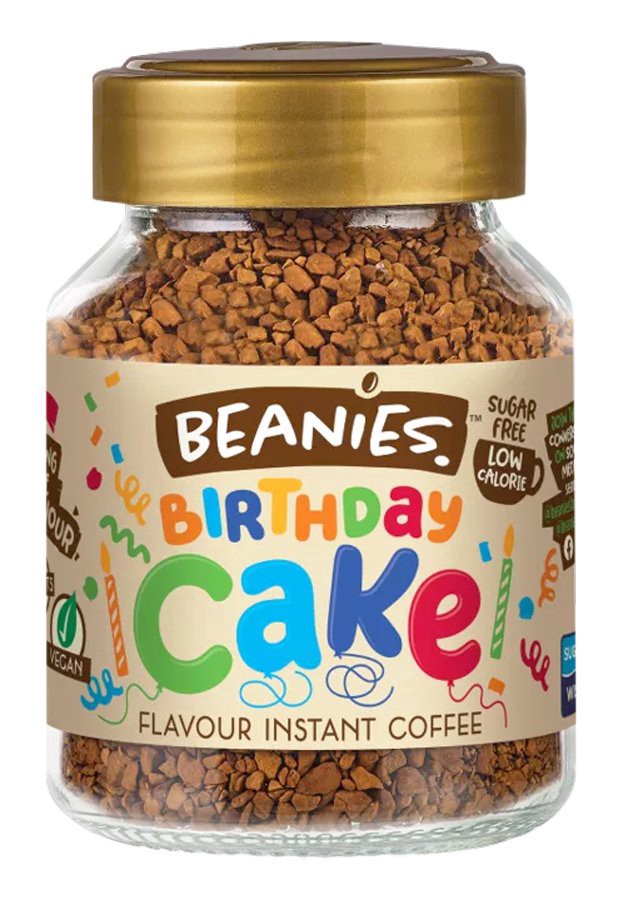 slide 1 of 1, Beanies Birthday Cake Instant Coffee, 50 gram